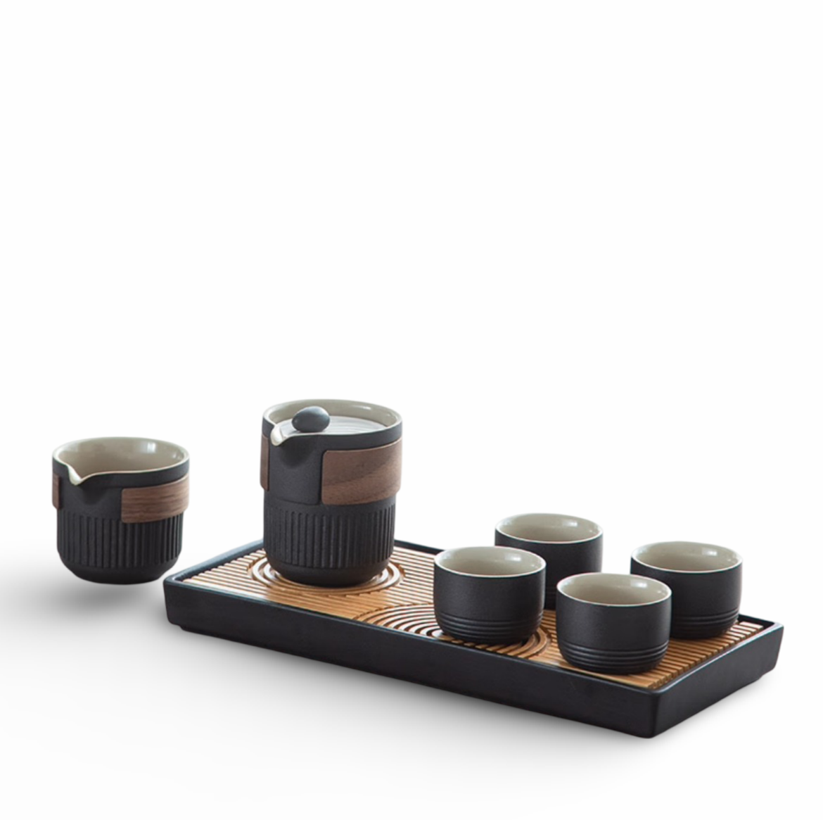 Tea Set With Tray | "Karesansui" Tea Set | Ci & Ti