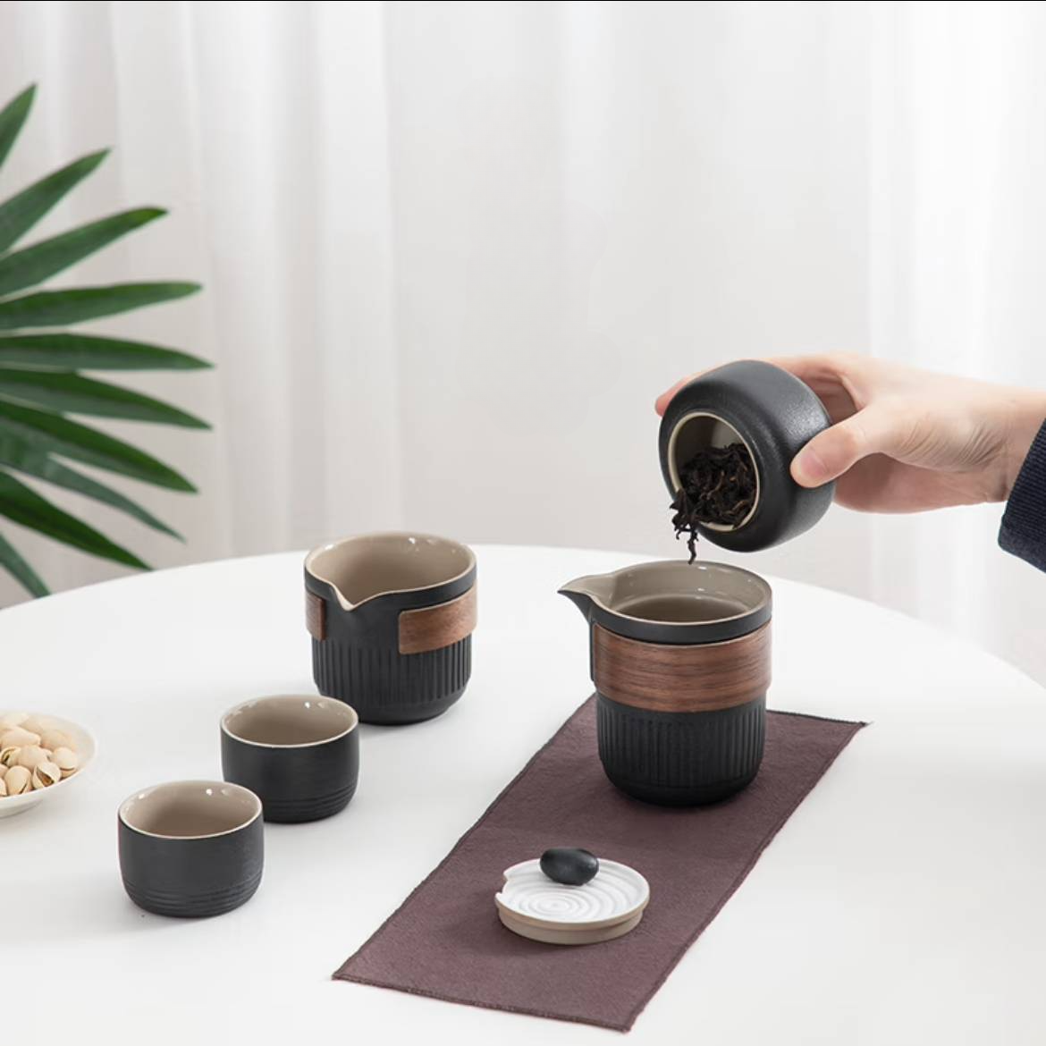 Travel Tea Set With Case | Karesansui - Portable Tea Set | Ci & Ti