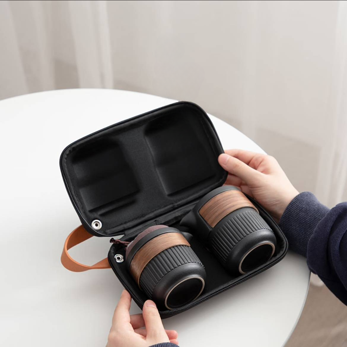 Travel Tea Set With Case | Karesansui - Portable Tea Set | Ci & Ti