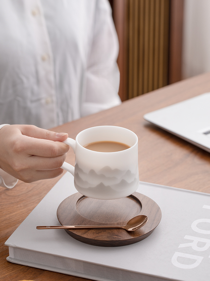 Ceramic Coffee Cup | Ink Wash Coffee Cup by Mr. Nanshan | Ci & Ti